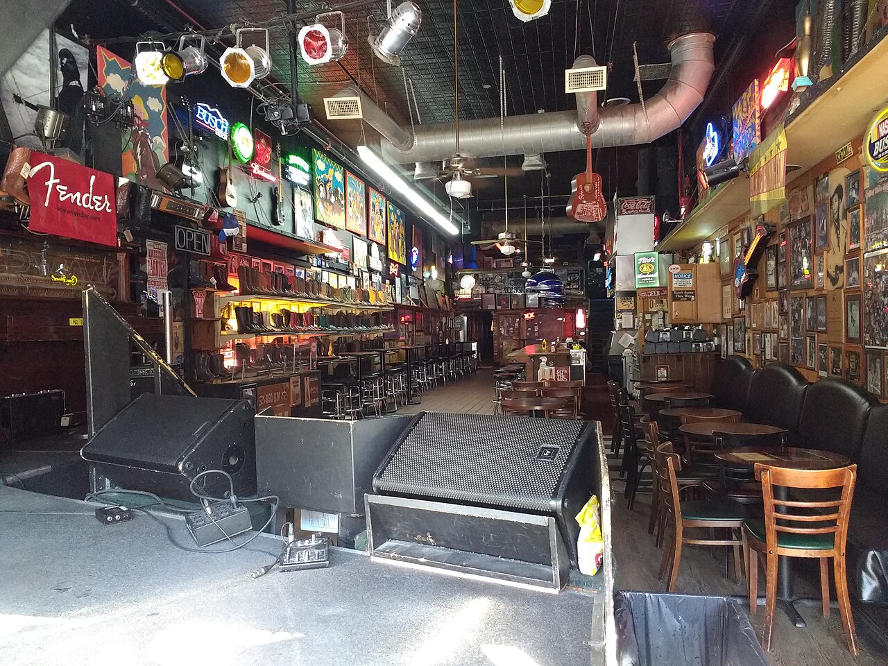 Interior of Robert's Western World honky-tonk